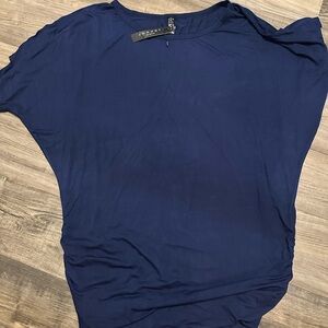 NWT Made by Johnny Navy Women's Top